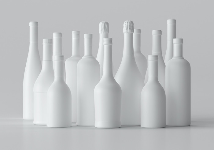 Spirits bottles